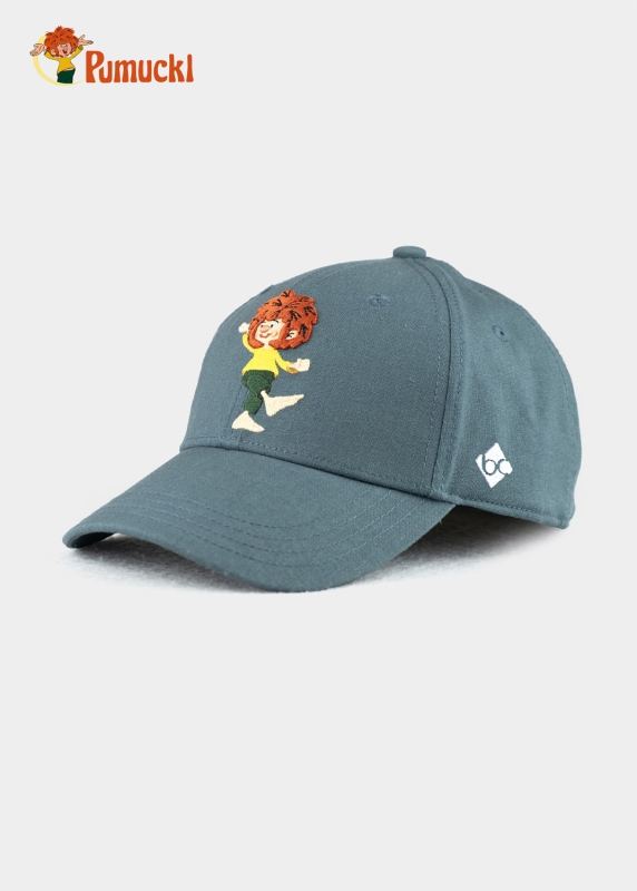 Cap "Pumuckl tanzt" - graublau (Curved)